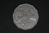 1983 - Australian 50 Cent Coin - 50c - Coat of Arms - gVF