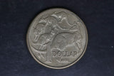 1985 - Australian 1 Dollar Coin - $1 - Mob of Roos - gEF