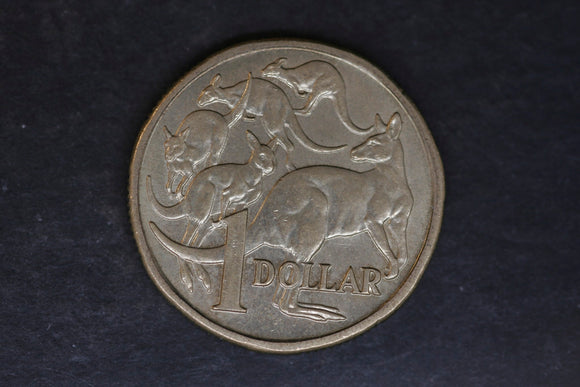 1984 - Australian 1 Dollar Coin - $1 - Mob of Roos - UNC