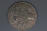 1978 - Australia 50 Cent Coin - Coat of Arms - gVF