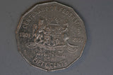 2001 - Australia 50 Cent Coin - Centenary of Federation - NSW - gVF