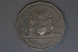 2001 - Australia 50 Cent Coin - Centenary of Federation - WA - gVF