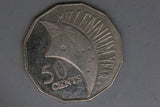 2000 - Australia 50 Cent Coin - Millennium Year - aUNC