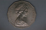 1977 - Australia 50 Cent Coin - Silver Jubilee - gEF