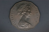 1977 - Australia 50 Cent Coin - Silver Jubilee - gEF