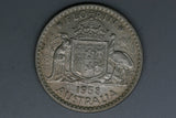 1958 - Australia Florin - EF - 50% Silver