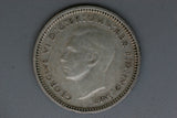 1943 - M - Australia Threepence - aF - Entire Obverse Legend Doubled