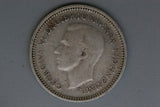 1943 - M - Australia Threepence - aF - Entire Obverse Legend Doubled